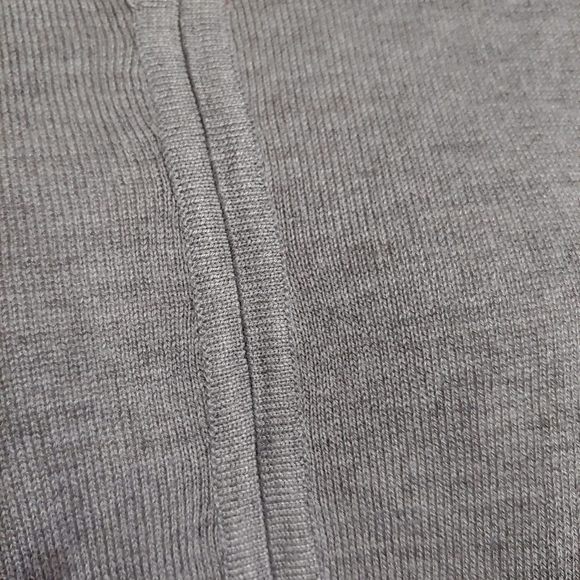 Poof New York Gray Front Tie Sweater Top Size Women's Large NEW with Tag - Picture 5 of 8